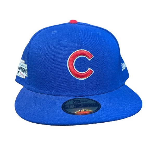 New Era Other - New Era Chicago Cubs World Series Patch 59Fifty Hat Blue and Red Size 7 5/8